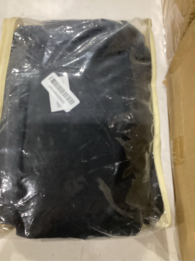 Condition photo showing As Is for 20ft x 10ft black backdrop curtain panels for parties, thick wrinkle resistant polyester wedding backdrop drapes for birthday photography party home decorations 240"w x 120"l (pack of 1) black