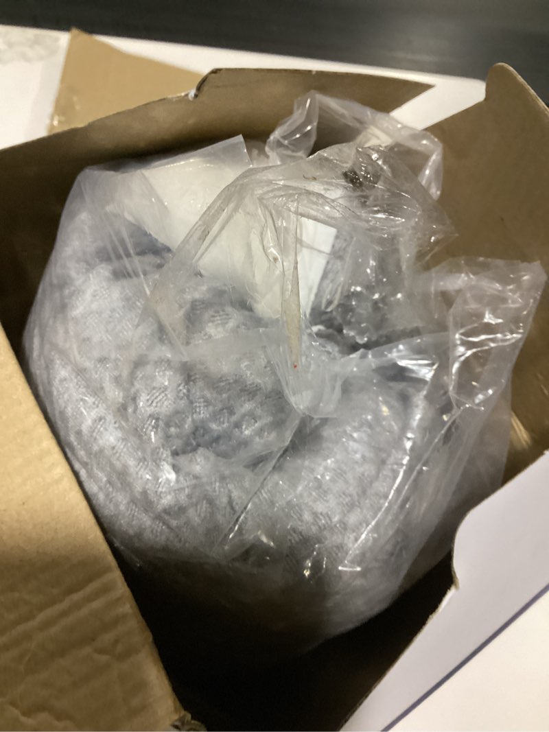 Condition photo showing New/Like New for Cervical Neck Pillow for Pain Relief Sleeping, Contour Memory Foam Pillows, Ergonomic Side Sleeper Pillows for Adults, Cooling Orthopedic Neck Support Pillow for Back Stomach Sleepers Queen White&grey-grid