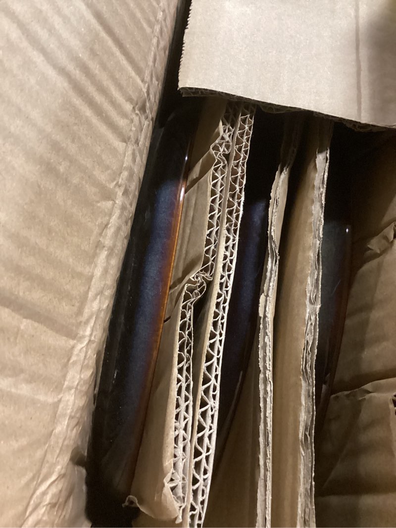 Condition photo showing New/Like New for TheTerra Ceramic Dinnerware Sets for 6, 18 Pieces Handmade Reactive Glaze Plates and Bowls Set, Scratch Resistant Dish Set, Oven & Microwave & Dishwasher Safe, Coca Mocha Coca Mocha Service for 6
