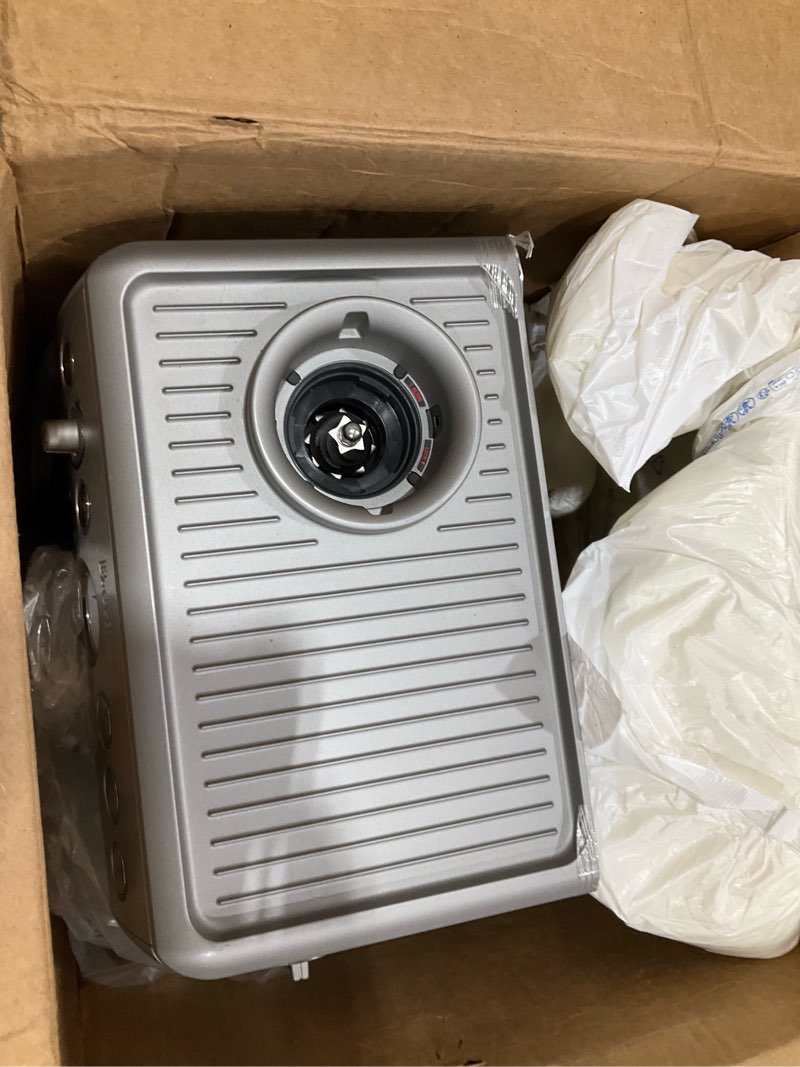 Condition photo showing As Is for breville barista express espresso machine bes870xl, brushed stainless steel