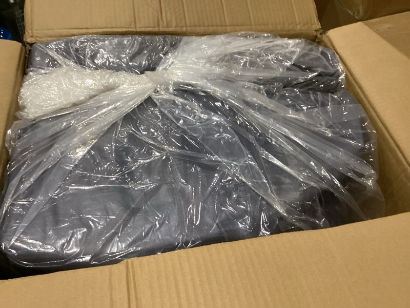 Condition photo showing New/Like New for 600D Polyester Roof-Top Travel Trailer RV Cover. 24’-27’ Weather Resistant, Tearproof Anti-UV Breathable Camper Cover. Easy to Install and Pack, with a Rich Accessories List, Enjoy Fits 24'-27'