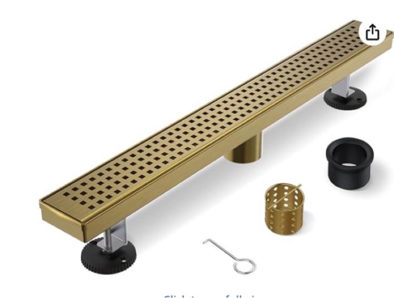 HTOH LINEAR SHOWER DRAIN (similr to stock photo)