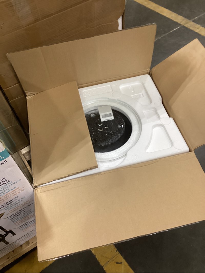 Condition photo showing New/Like New for toshiba em131a5c-ss countertop microwave ovens 1.2 cu ft with 12.4" removable turntable smart humidity sensor, 12 auto menus mute function eco mode easy clean interior, 1000w, silver 1.20 cu.ft