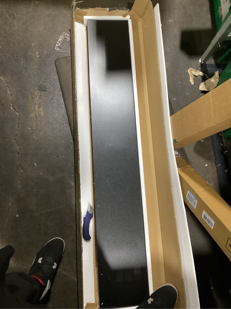 Condition photo showing New/Like New for WELLAND 60 inch Black Mission Floating Shelves for Wall, Bathroom Wall Mount Shelves, Wood Modern Display Shelves, Book Shelves,for Bedroom,Living Room and Kitchen 59 7/8" x 9 1/4" x 2"