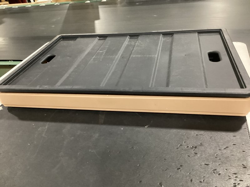 Condition photo showing Good Condition for citylife collapsible storage bin, 64l stackable plastic storage container for organizing closets and garage,black