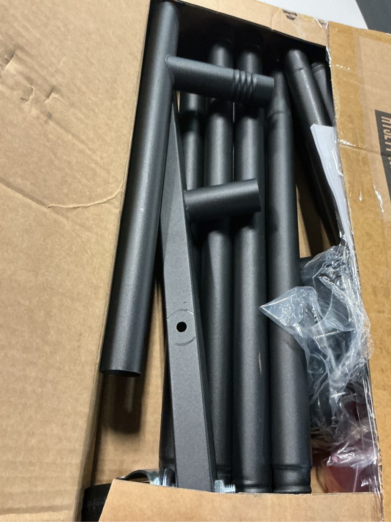 Condition photo showing Good Condition for Clothes Rack, Clothing Rack for Hanging Clothes, Rolling Garment Rack Sturdy Coat Rack Portable Wardrobe Rack Metal Closet Rack for Bedroom Laundry Living Room, Black