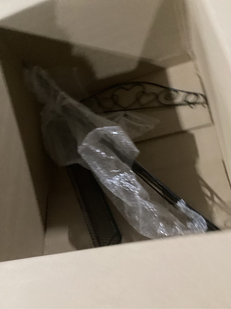 Condition photo showing As Is for similar to photo) amagabeli garden & home 8 panels 32in(h)×10ft(l) decorative garden fences and borders for dogs no dig metal fence panel garden edging border fence for animal barrier fencing for flower bed yard patio