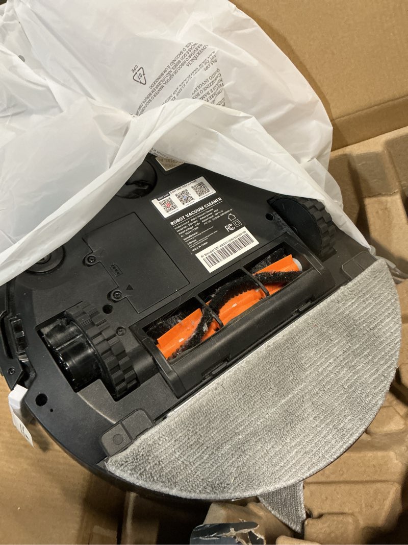 Condition photo showing As Is for Robot Vacuum and Mop Combo, 11500Pa Suction, 3-in-1 Robotic Vacuum with Smart LiDAR Navigation, 70 Day Self-Emptying,160 Min Runtime,App/Alexa/Voice Control, Ideal for Pet Hair, Carpet & Hard Floor