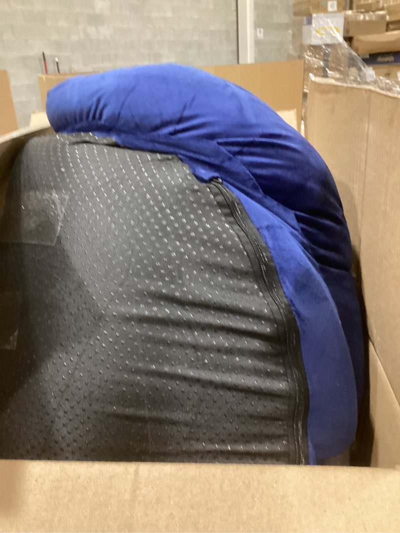 Condition photo showing Good Condition for Dwanton Orthopedic Dog Bed for Large Dogs with Gel Memory Foam, Waterproof Dog Sofa, Washable Pet Bed with Four Sided Bolster Cushion, Removable Cover & Non-Slip Bottom, 42", Navy Blue Large(42 x 31 x 6.5 inch) Navy Blue
