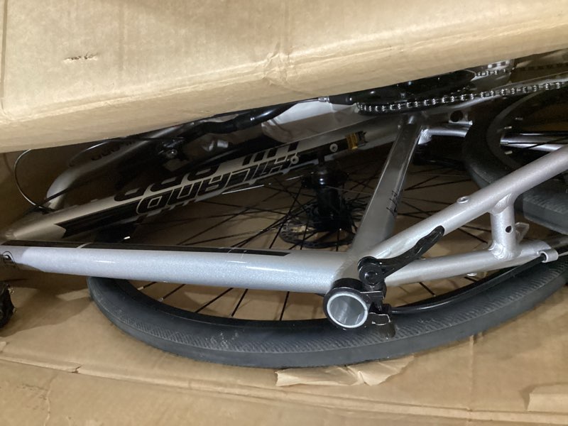 Condition photo showing As Is for hh hiland 700c road hybrid bike, 7 speeds bikes urban city commuter bicycle with disc brake for men 