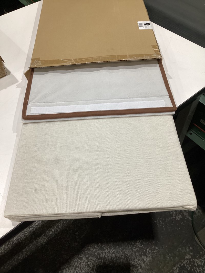 Condition photo showing Good Condition for Honey-Can-Do Collapsible Square Hamper With Mildew-Resistant Liner, 15” x 15” x 25” H