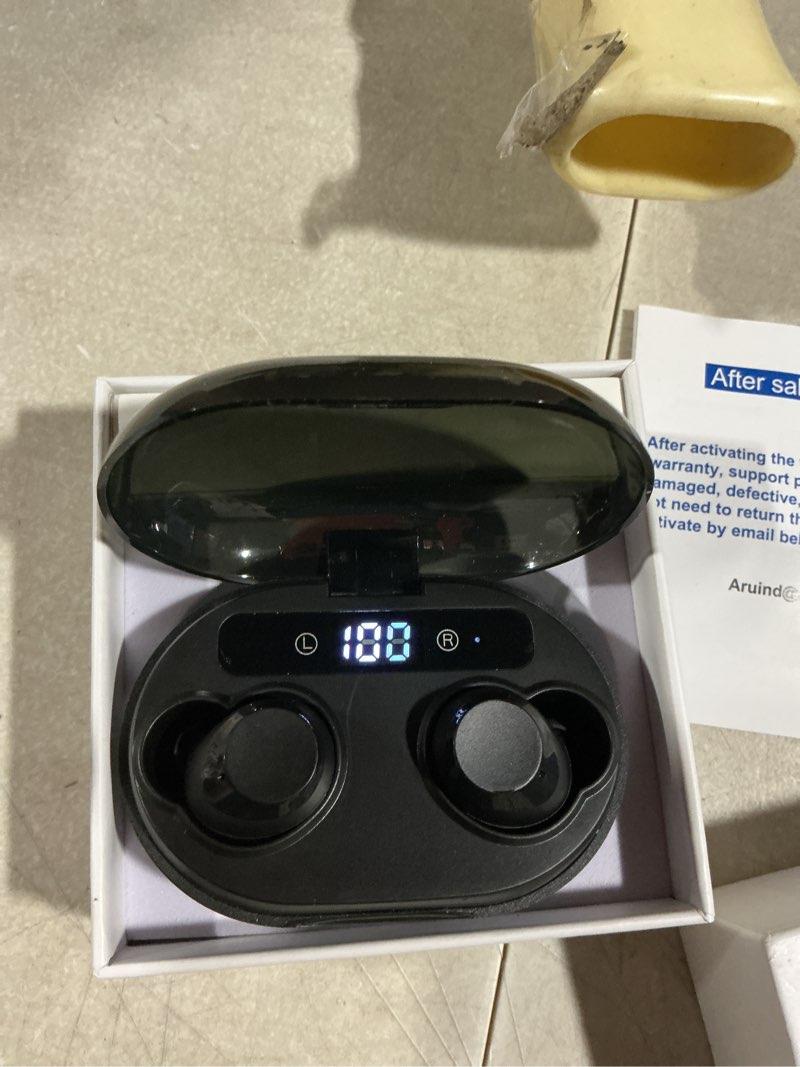 Condition photo showing Good Condition for aruind® wireless earbuds bluetooth headphones 56h playback true wireless stereo earbuds led power isplay ipx7 waterproof deep bass with wireless charging case long distance connection headset