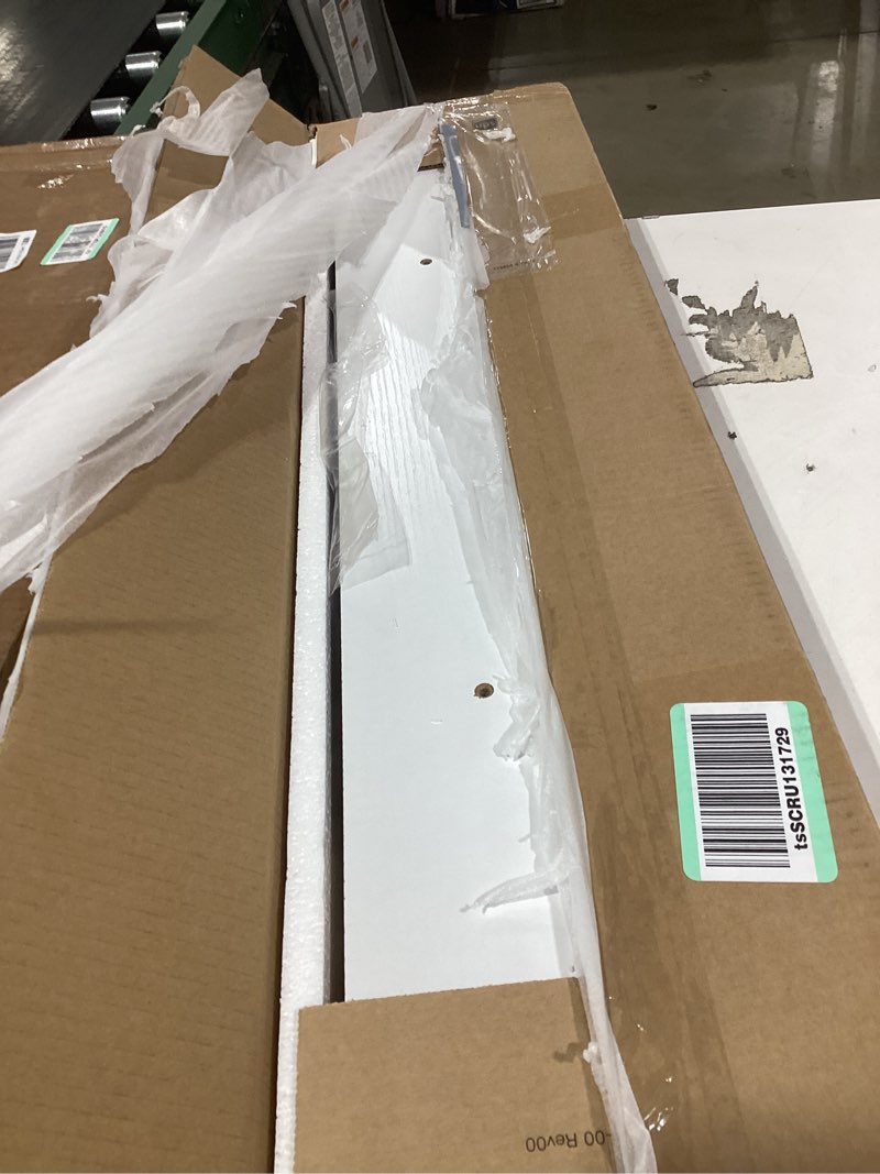 Condition photo showing Good Condition for amada homefurnishing floating shelves wall mounted, 32 x 7 inch wall shelves for bathroom, bedroom, living room, white shelves set of 2 white 32 inches