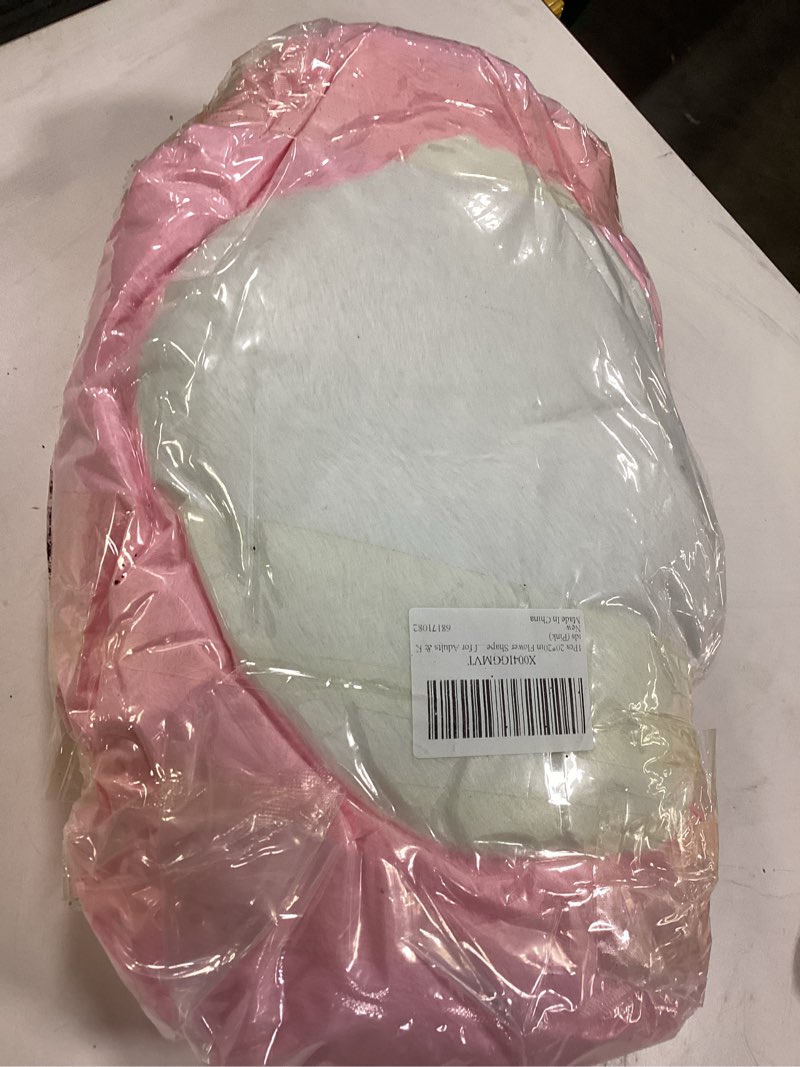 Condition photo showing New/Like New for 1Pcs 20*20in Flower Shape Seat Cushion - Non-Slip Cute Chair Pad with Plush Comfort Lazy Sofa Floor Pillow for Office, Bedroom & Living Room Decor, Supportive Lumbar Relief for Adults & Kids (Pink)