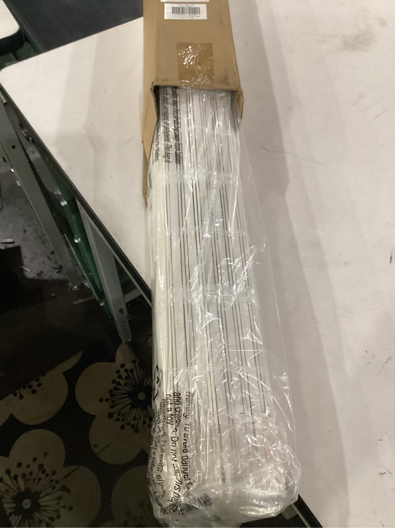 Condition photo showing Good Condition for lazblinds no tools no drill cordless bamboo roman shades, light filtering window treatment, roll up bamboo blinds for windows 32'' w x 48'' h, whitewash t light filtering-whitewash t 32" w × 48" h