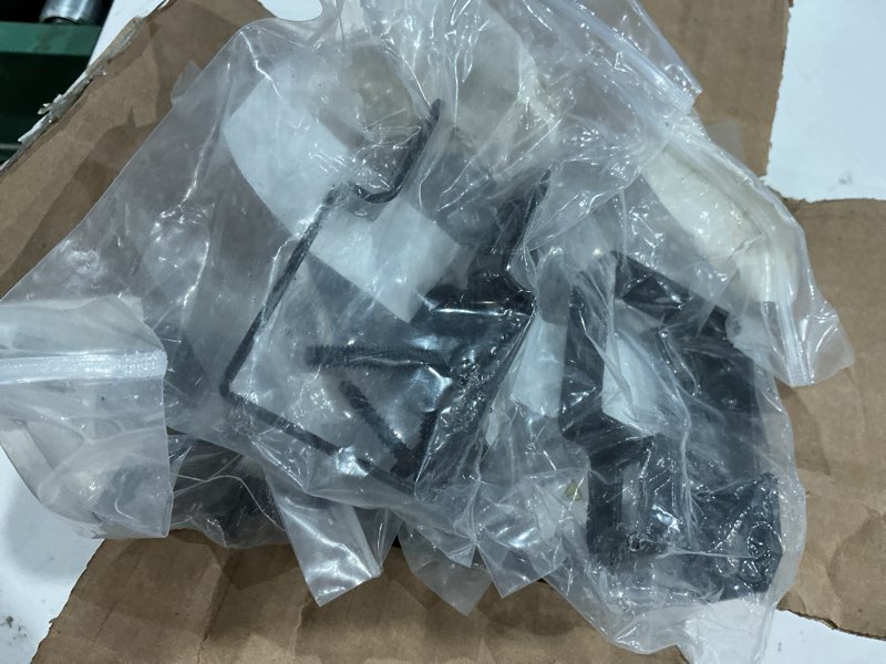 Condition photo showing As Is for (incomplete, missing pieces)20 piece heavy duty metal steel bracket connector for fence panel and post connection (single)e