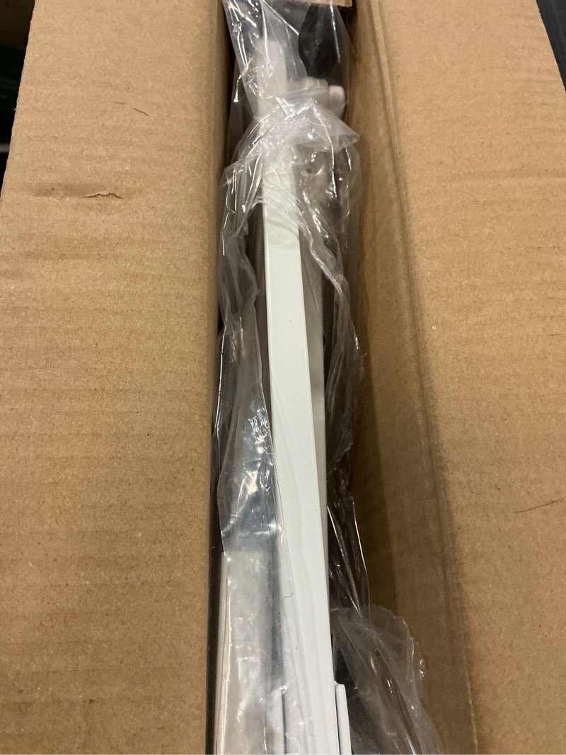 Condition photo showing As Is for Regalo Easy Step Extra Tall Walk Thru Baby Gate, Includes 4-Inch Extension, and 4 Pack of Wall Cups and Mounting Kit, White White 29-36.5"W x 36"H