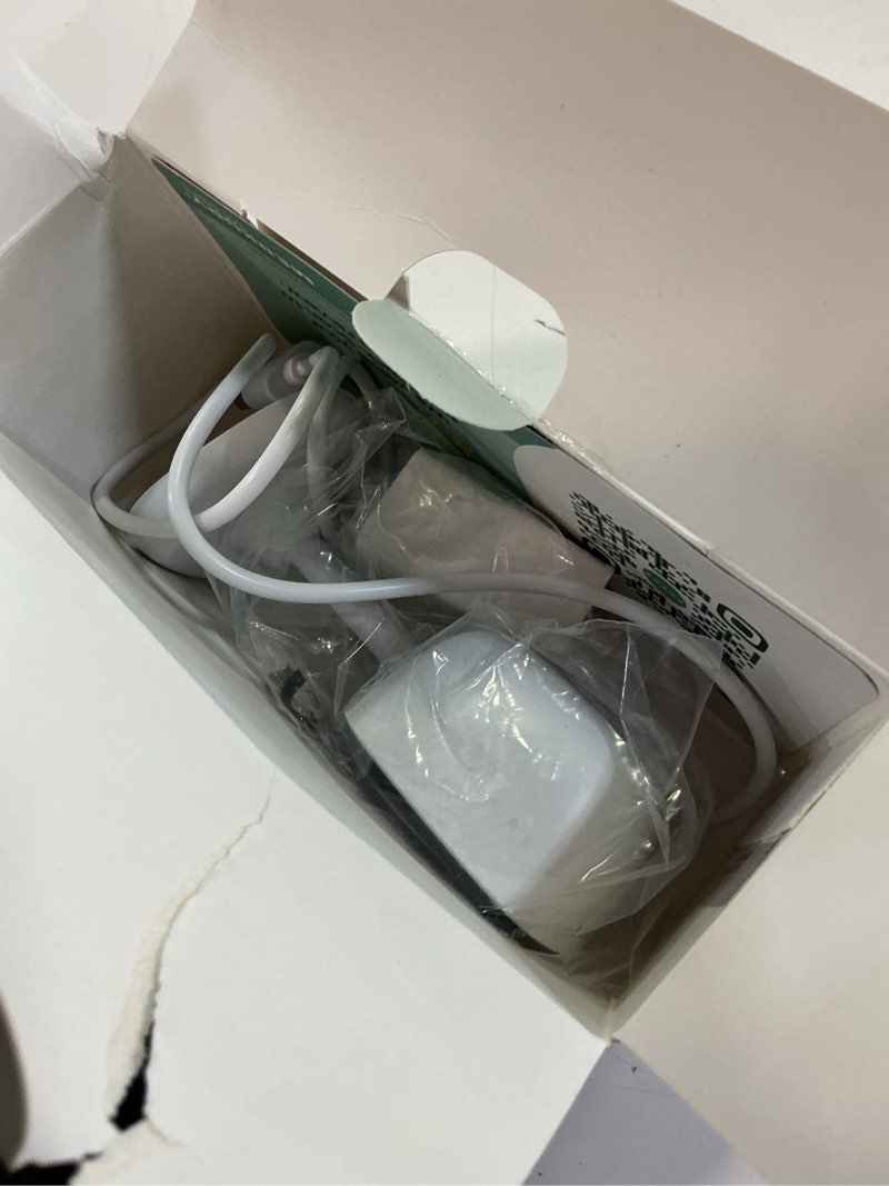 Condition photo showing As Is for merkury smart indoor camera 1080p - wi-fi security cam with night vision, white (1-pack)