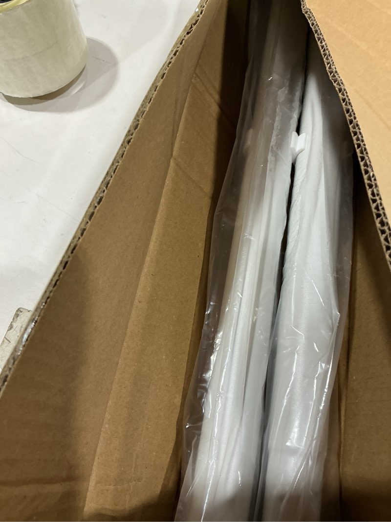 Condition photo showing Good Condition for allzone mechanical lock tension curtain rod for renters & apartment upgrades, 40 to 86 inch, no-drill no-slip tension rod hold up to heavy drapes, perfect for window, bathroom, patio & room divider white 40-86 inches