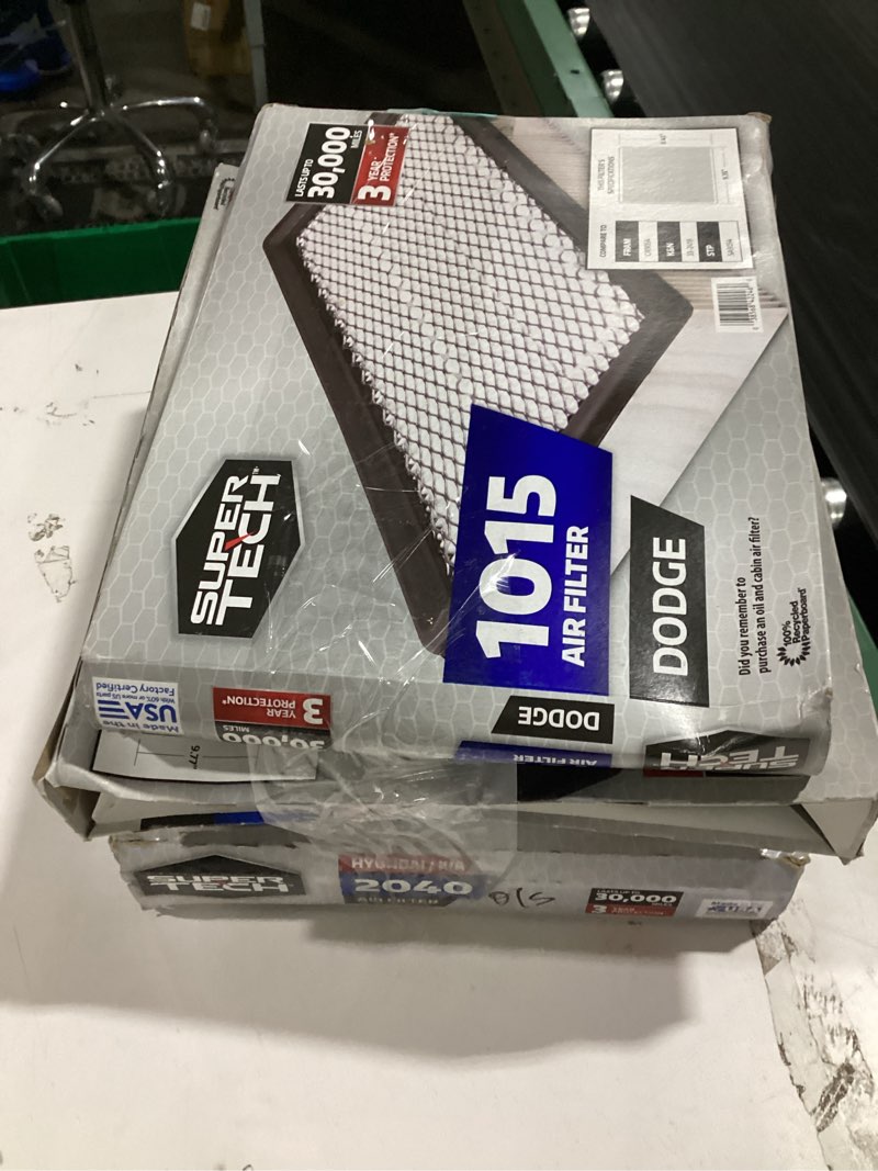 Condition photo showing Good Condition for assorted 4pk air filters