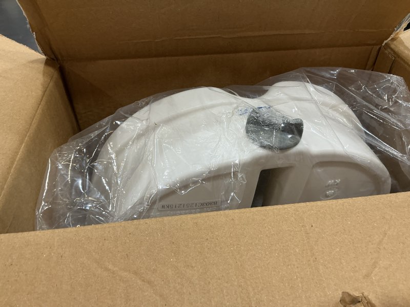 Condition photo showing As Is for carex e-z lock raised toilet seat with handles, 5" toilet seat riser with arms, handicap raised toilet seat for seniors and elevated toilet seat 1 count (pack of 1) adjustable,elongated
