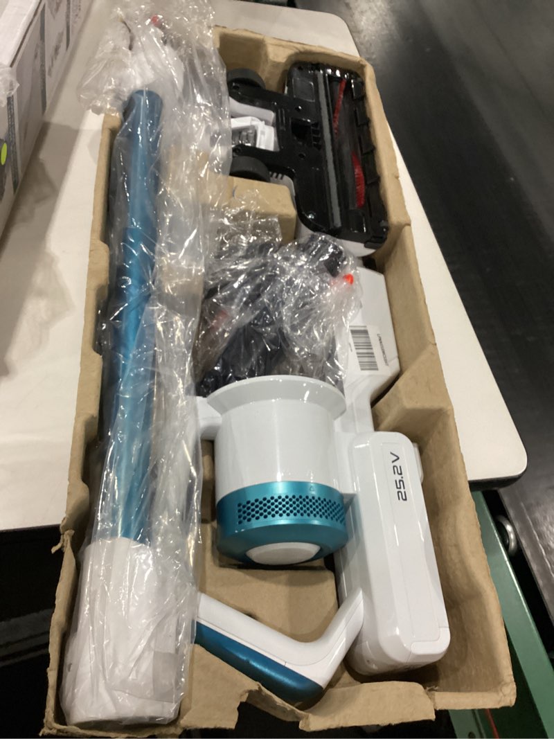 Condition photo showing Good Condition for USED NOT TESTED Eureka RapidClean Pro NEC280TL Cordless Stick Vacuum Cleaner – Lightweight 5.3 lbs, 40-Min Runtime, LED Headlights, 3 Power Modes, Ideal for Pet Hair, Hard Floors & Carpets