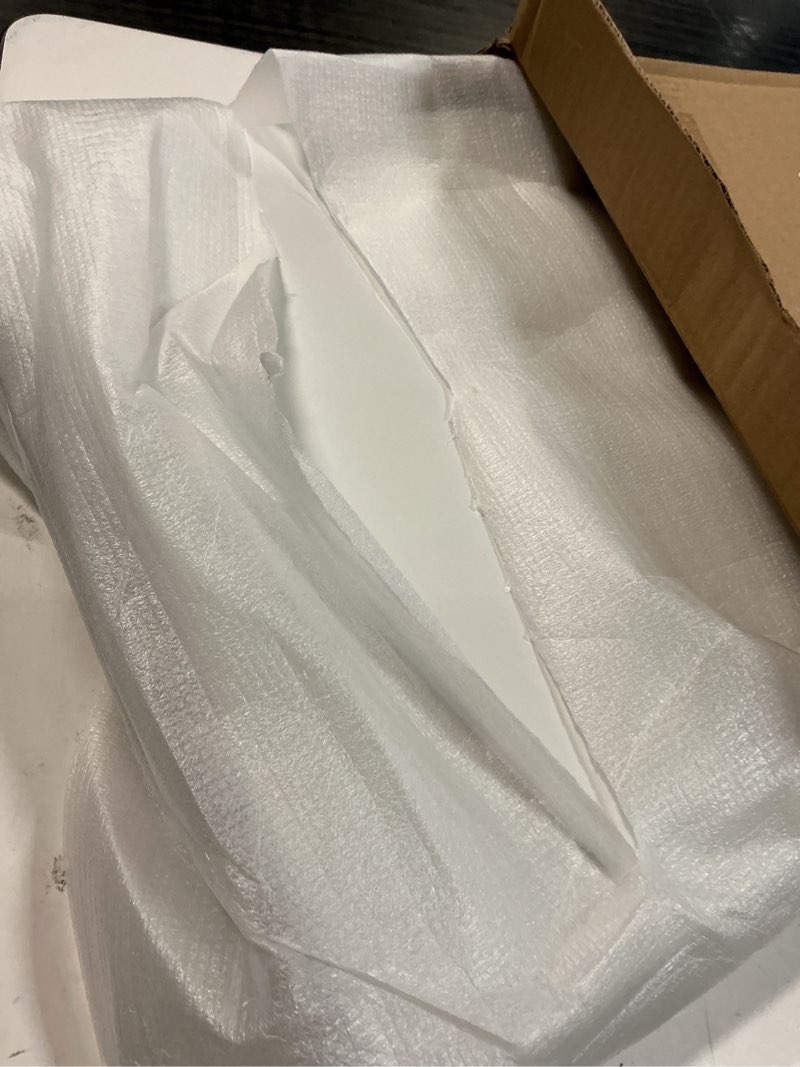 Condition photo showing As Is for sadalak toilet seat d shape soft close quick release easy clean toilet seat replacement with non-slip bumpers for bathroom white