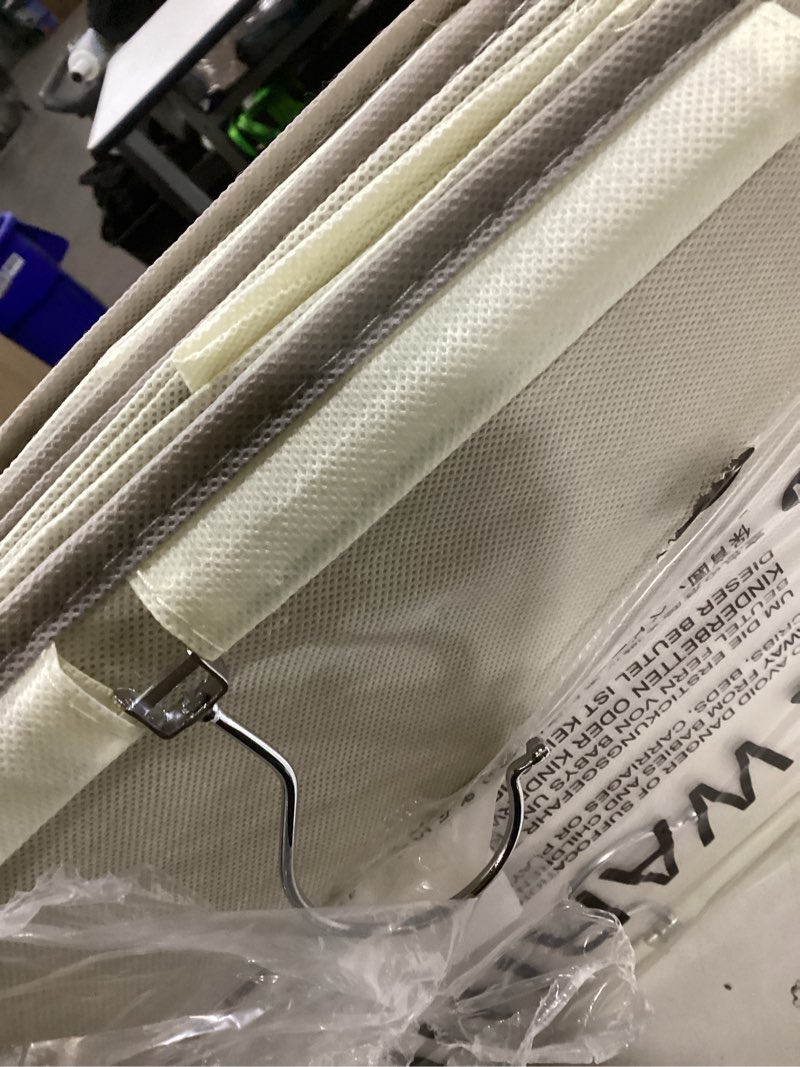 Condition photo showing New/Like New for YOUDENOVA Hanging Closet Organizer, 6-Shelf Closet Hanging Storage Shelves, 2 Packs, Beige 2 Beige