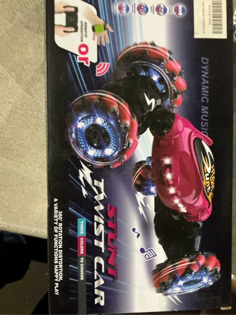 Condition photo showing Good Condition for Terucle RC Cars, 2.4Ghz 4WD New Gravity Gesture Sensing Remote Control Car Toys, Stunt Twist Truck Toys for 6-12 yr Boys & Girls, RC Drift Car with Light Music Best Gift for Kids Age 7 8 9 10 11 yr Gray