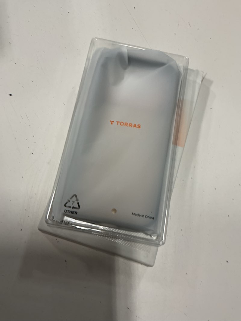 Condition photo showing New/Like New for torras organic leather for iphone 17 pro case with stand, fit for magsafe, 360 spin stand with camera control, premium leather durable stylish q3 vegskin for iphone 17 pro phone case, cloud white cloud white for iphone 17 pro 6.3''