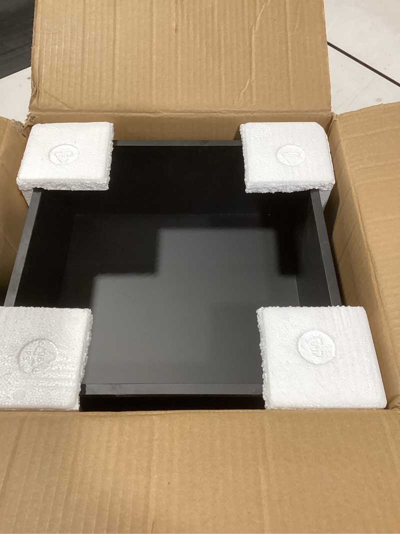 Condition photo showing New/Like New for LIVIGLOW 304 Stainless Steel Recessed Black Shower Niche Single Shelf 12x12 Inch Wall-Inserted, Waterproof Rustproof Bathroom Shower Niche Insert No Tile Needed, for Shower & Bathroom Storage 12*12 Single Layer