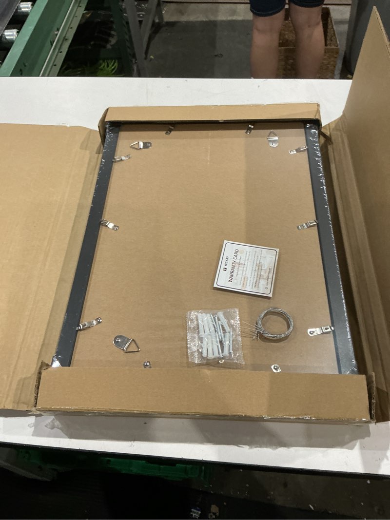 Condition photo showing Good Condition for yeskay 13x19 picture frame 3 pack - black poster frame display pictures 11x17 with mat or 13 x 19 without mat for wall hanging horizontal and vertical black 13x19(3pk)