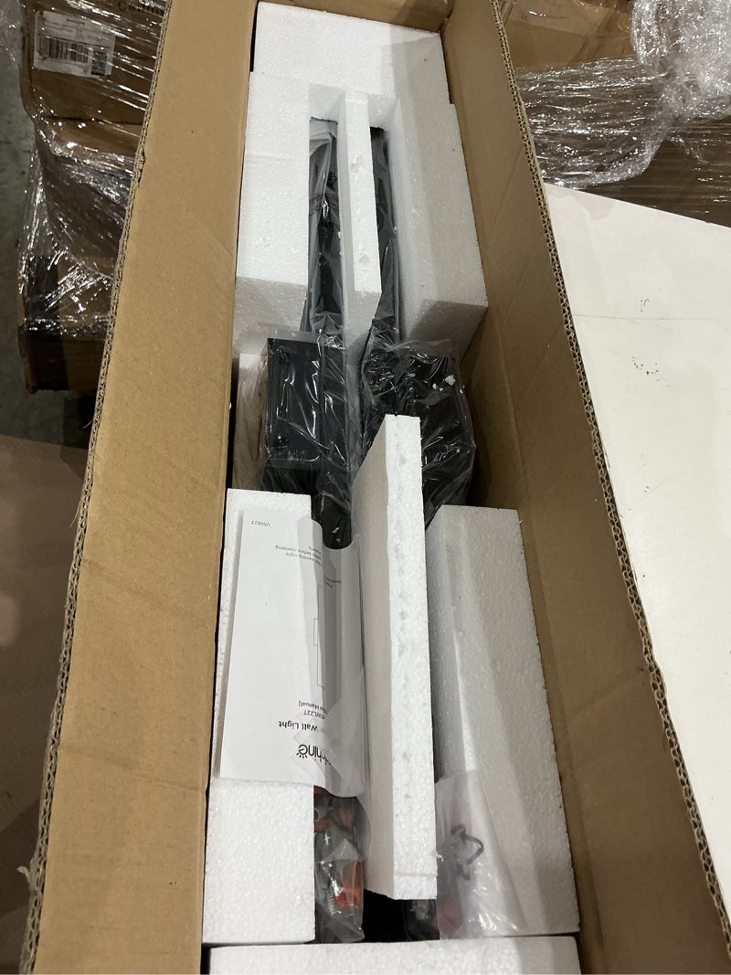 Condition photo showing Good Condition for edishine 31.5" led outdoor wall lights, 3cct & 10%-100% dimmable, ip65 waterproof, modern exterior lighting fixtures, long exterior wall lights for garage, front door, 2 pack, black black 31.5 in