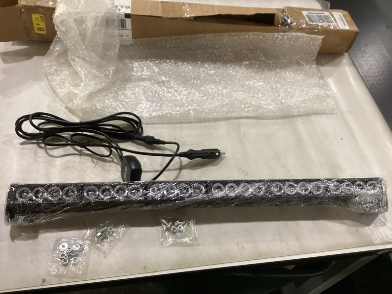 FOXCID 24 LED Emergency Warning Strobe Lights Traffic Advisor Directional Safety Caution Warning Fla