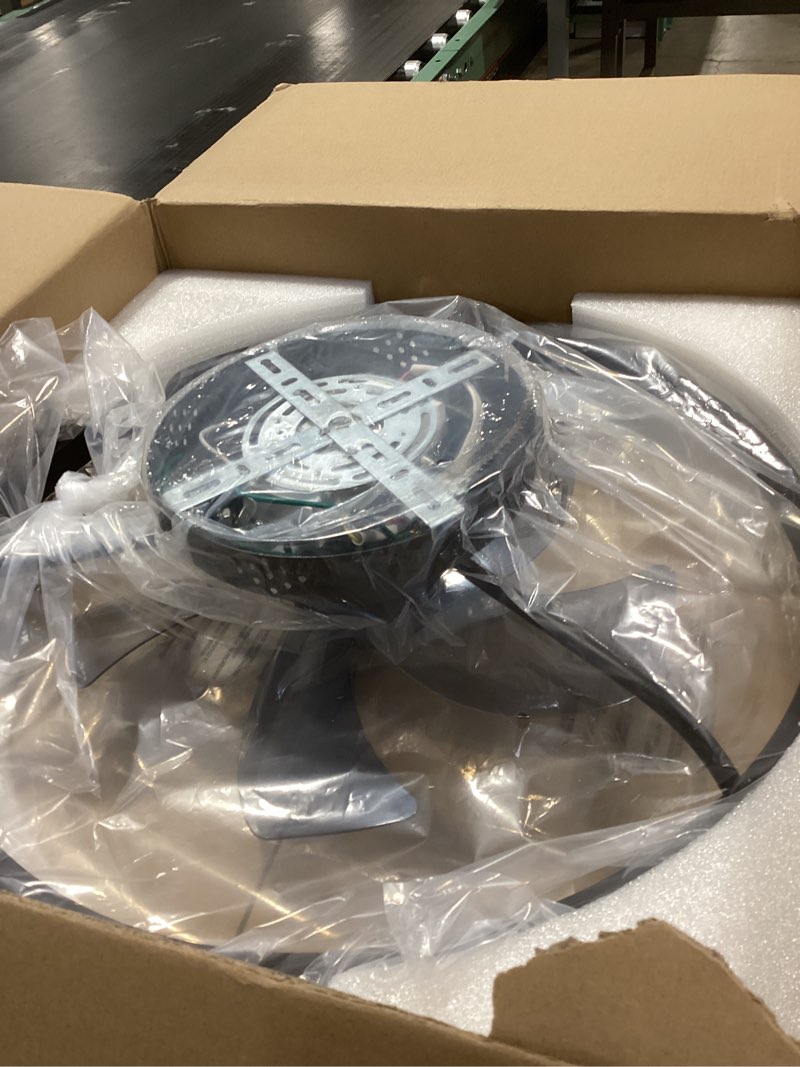 Condition photo showing Good Condition for LEDIARY 20" Modern Ceiling Fans with Lights and Remote, Dimmable Low Profile Ceiling Fan, Flush Mount Ceiling Fan, Stepless Color Temperature Change and 6 Speeds - Black 20 INCH Black 1