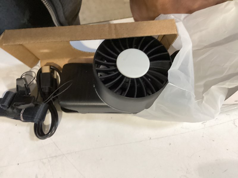 Condition photo showing Good Condition for grownsy portable stroller fan with clip | foldable baby fan for car seat | small handheld fan with soft night light | rechargeable 4-speed mini fan for baby carrier/beach/travel/crib/camping(black)