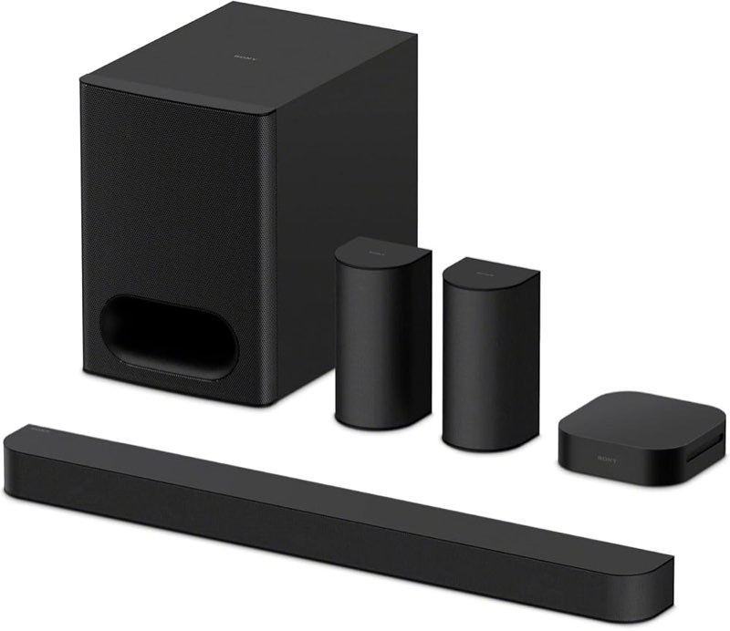 Sony BRAVIA Theater System 6, 5.1ch Home Theater System Sound bar with subwoofer and Rear Speakers, 