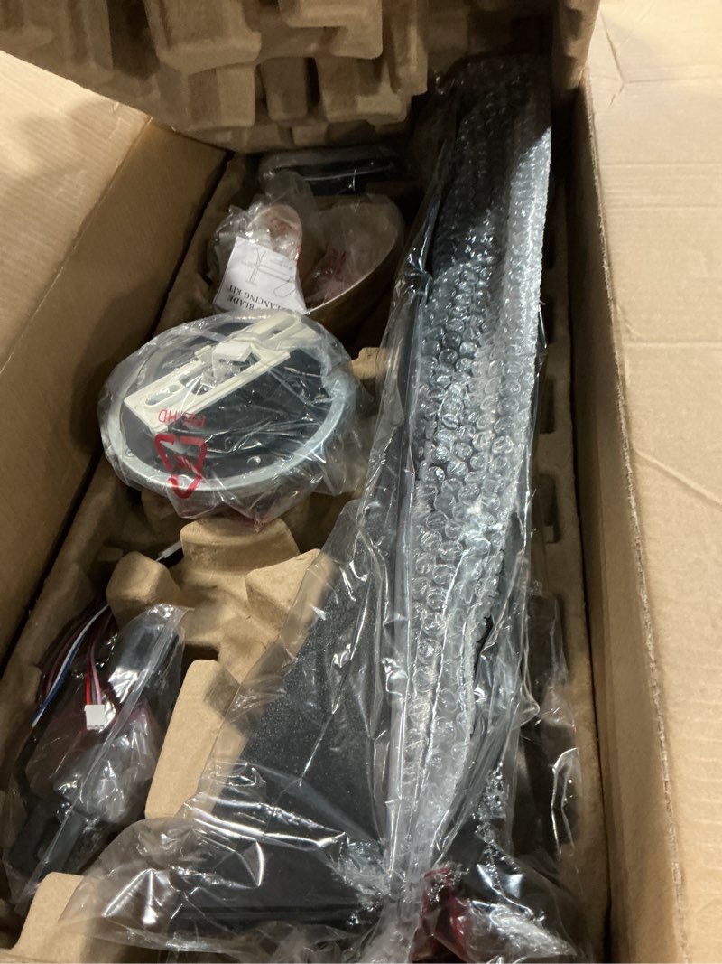 Condition photo showing Good Condition for Roomratv Ceiling Fans with Lights and Remote, Ceiling Fan 52 Inch Black Gold Color Quiet DC Motor 3 CCT Memory Modern Large Airflow Noiseless Reversible 6 Speeds 3 Timers Indoor for Living Room Black and Gold