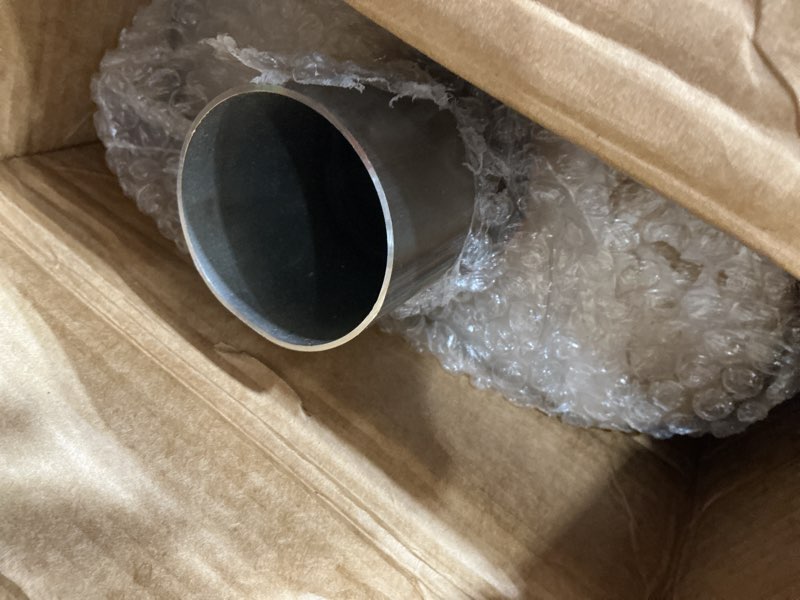 Condition photo showing Good Condition for lcgp 2 inch universal muffler, performance chamber exhaust muffler, 2" center in/out, 20" overall length straight-through performance with stainless steel muffler for truck, cars(2''inlet/outlet)