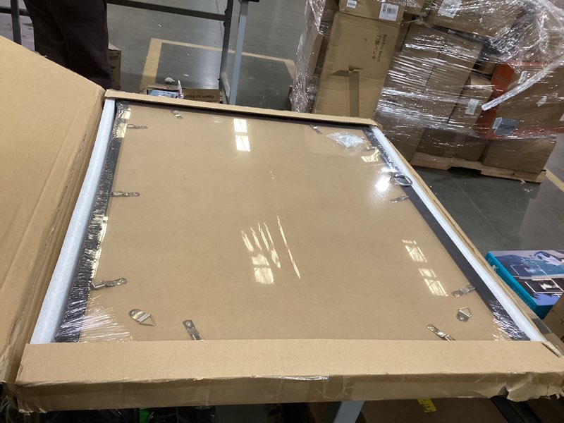 Condition photo showing Good Condition for 22x28 Frame Set of 2, Rustic Black Wood Style - Display 18x24 Picture Frame with Mat or 22 x 28 Poster Frame without Mat, Wall Mounting Horizontal and Vertical Rustic Black 22x28 in