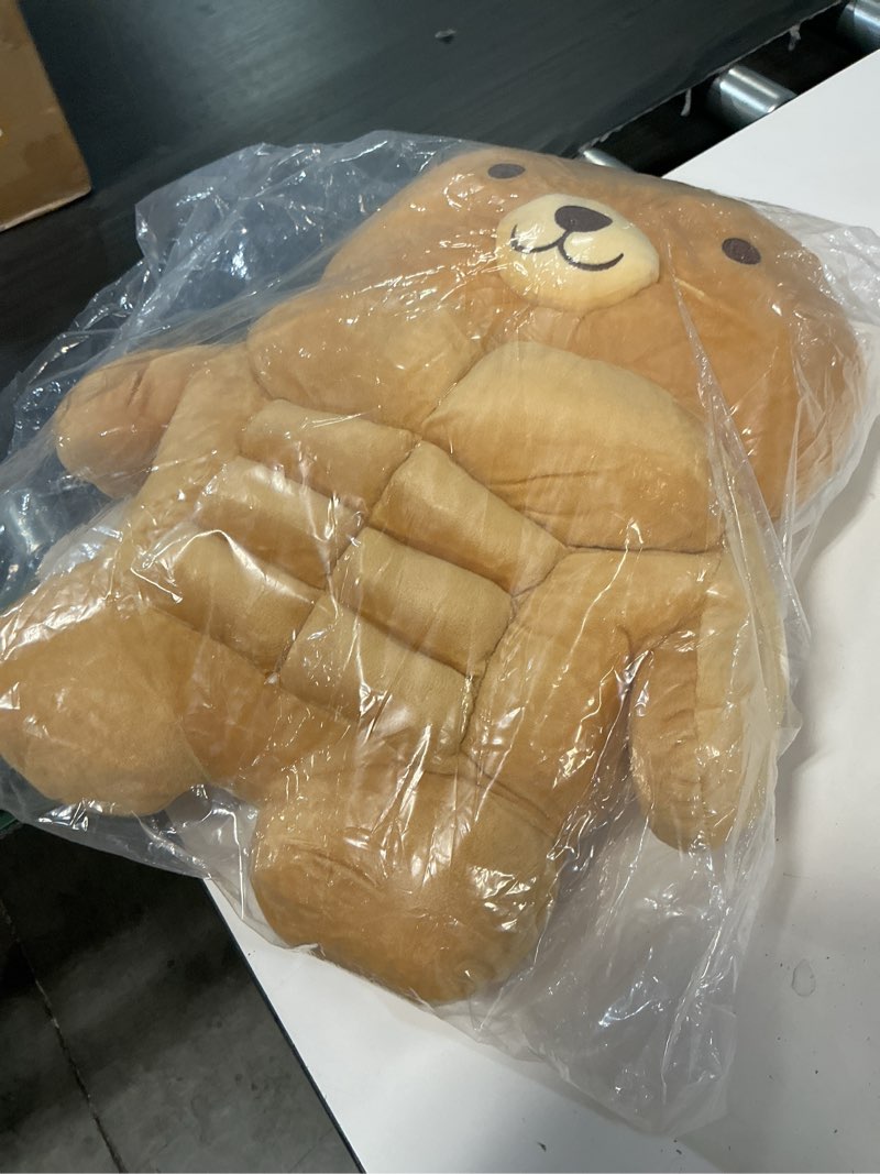 Condition photo showing New/Like New for muscle teddy bear plush toy,kawaii muscle bear stuffed animal soft stuffed plush for kids boys girls