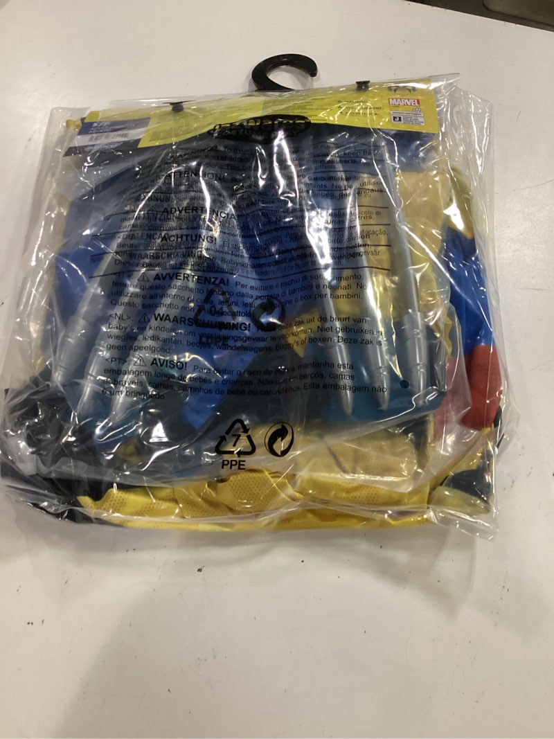 Condition photo showing New/Like New for marvel wolverine official adult deluxe zentai halloween costume-deluxe spandex suit with gloves smal