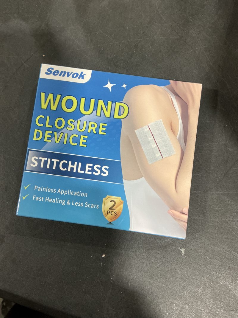 Condition photo showing New/Like New for Zip Stitch Wound Closure Strips Extra Large | 2-Pack Stitchless Butterfly Bandages | Adjustable Tension for Painless Laceration Repair, Post-Surgery Care & Emergency First Aid Cotton 4-Strap 2-Pack