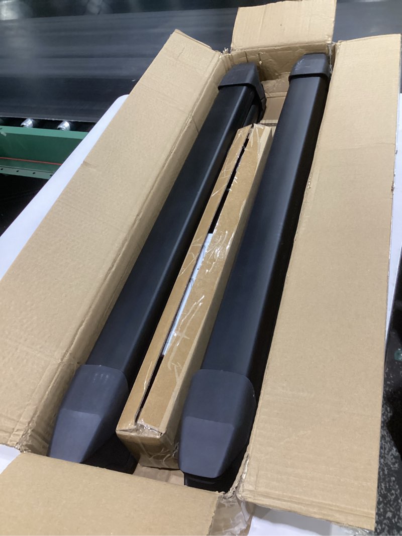 Condition photo showing Good Condition for ski & snowboard rack for car roof with sliding extension, lockable ski racks fits 6 pairs skis or 4 snowboards, universal for all types of cross bars- black lockable black