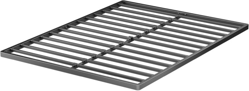 vipshow 2 inch queen metal box spring with round corners - 3000 lbs capacity, low profile bed slat replacement bunkie board with steel slats, noise-free