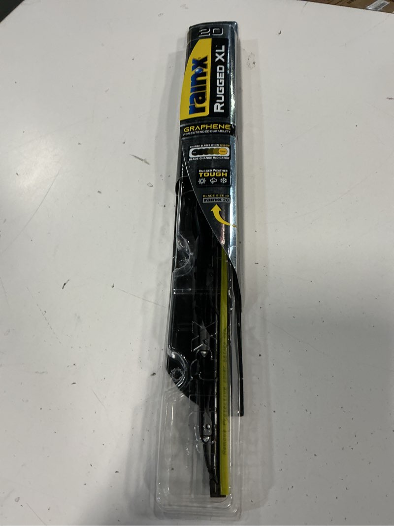 Condition photo showing Good Condition for rain-x 870420 rugged xl wiper blade 20", windshield wipers replacement, quiet & durable beam design, all weather performance & easy universal install, blade wear indicator (pack of 1) 20" rugged xl