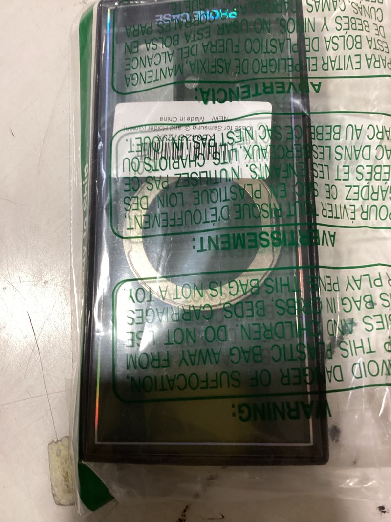 Condition photo showing New/Like New for magnetic case for samsung galaxy z trifold with built-in screen protector and rotating ring kickstand, [compatible with wireless charging] slim hard pc shockproof cover for galaxy z trifold(green)
