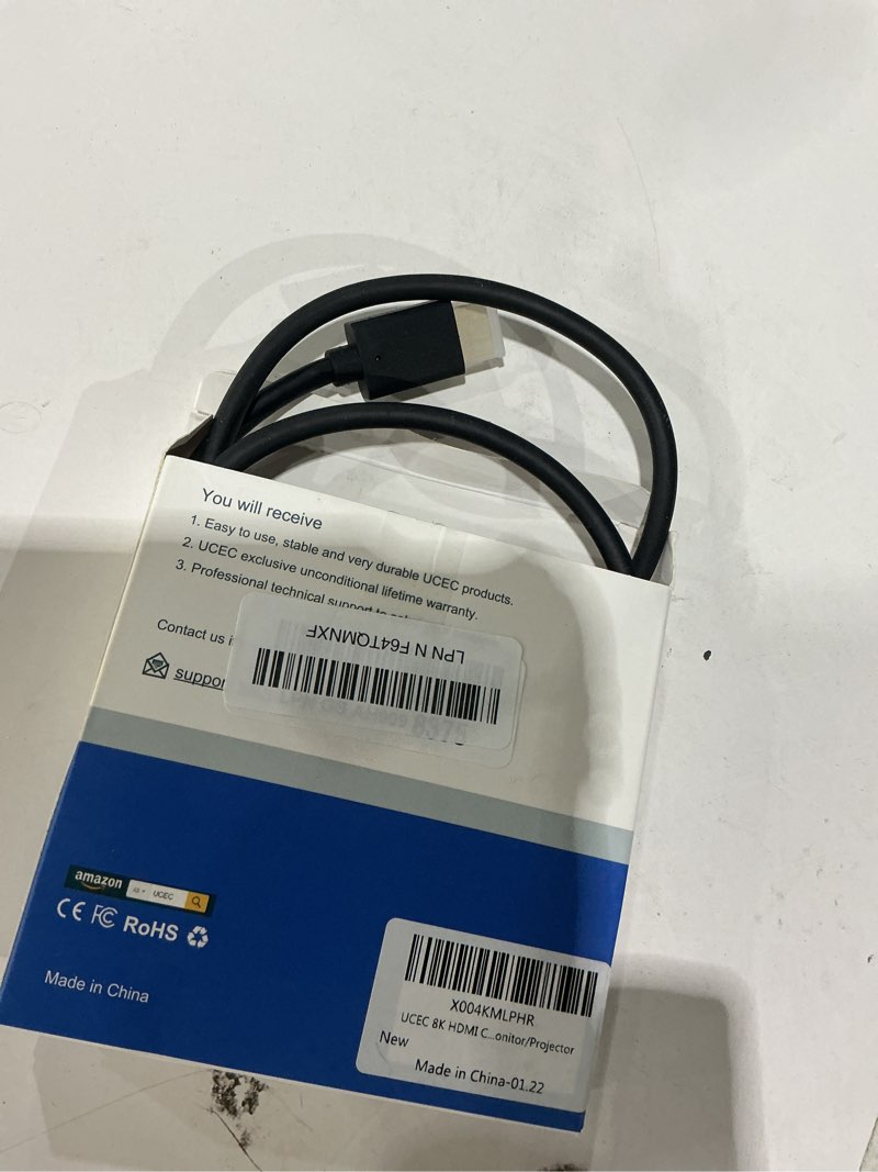 Condition photo showing Good Condition for ucec 8k hdmi cable 3ft, 48gbps 8k@60hz 4k@120hz high speed cord, hdmi 2.1 cable compatible with ps5, fit for xbox/tv/pc monitor/projector