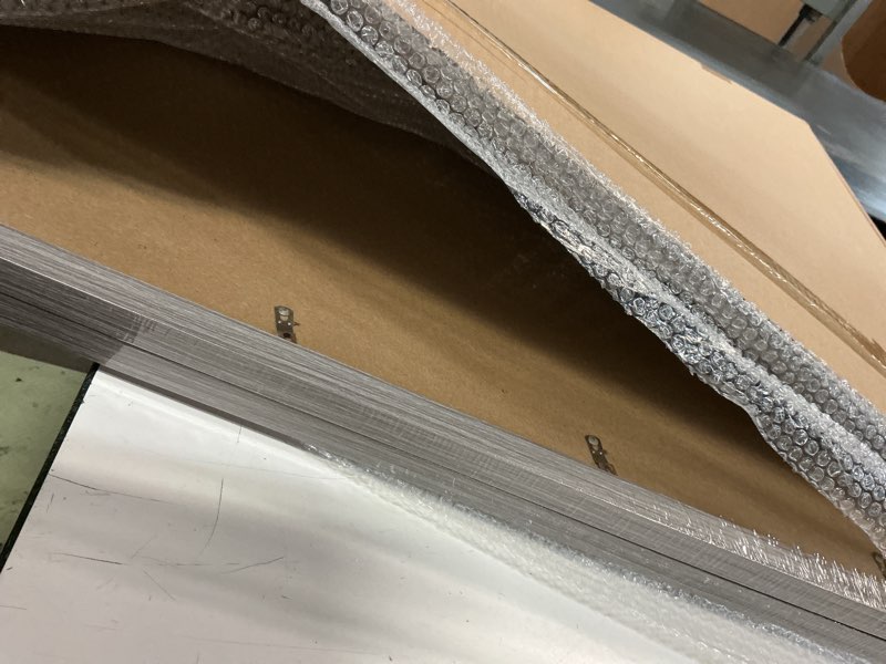 Condition photo showing New/Like New for coreaet 24x36 poster frames, 24 x 36 frame, 2 pack large picture frames 24 by 36, rustic wood grain photo frames, pre-installed hanging hooks for wall mounting in horizontal and vertical