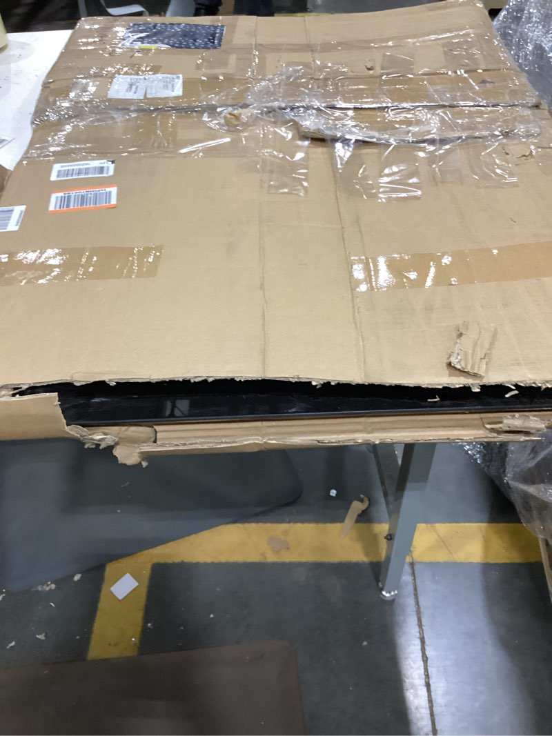 Condition photo showing As Is for quartet magnetic dry erase board, 36" x 24" glass whiteboard for wall, infinity, black (g3624b) 36"w x 24"h